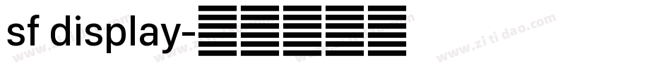 sf display字体转换